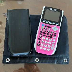 T1-84 Plus C Silver Edition Calculator by Texas Instruments (pink & black)
